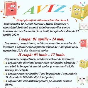 În atenția părinților, a început înscrierea în clasa I